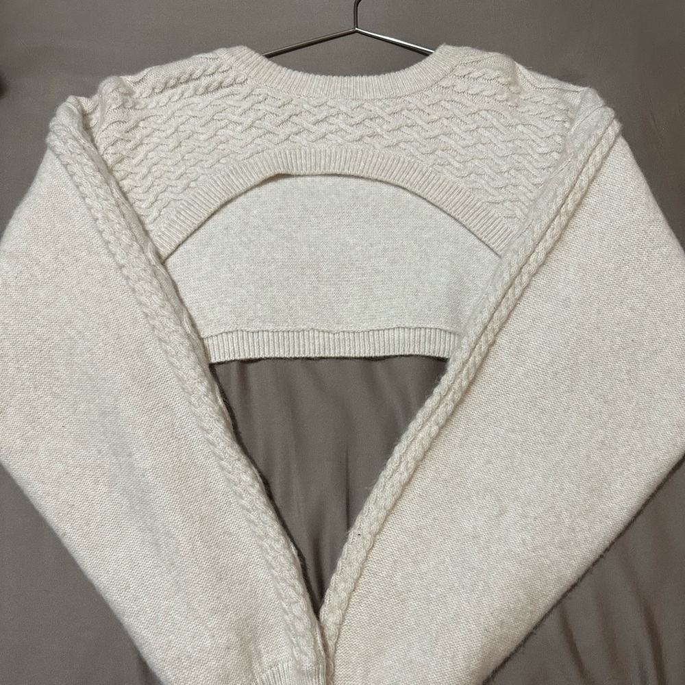 Cream bolero sweater - Picture 3 of 5